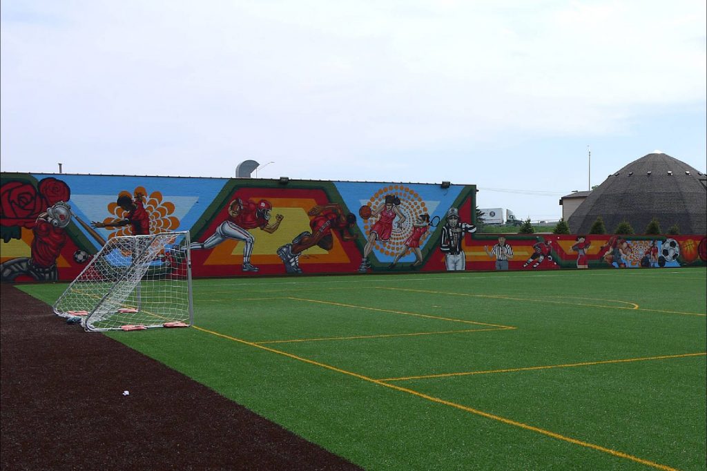 Field at Barry Street Recreation Center in Rosemont, IL